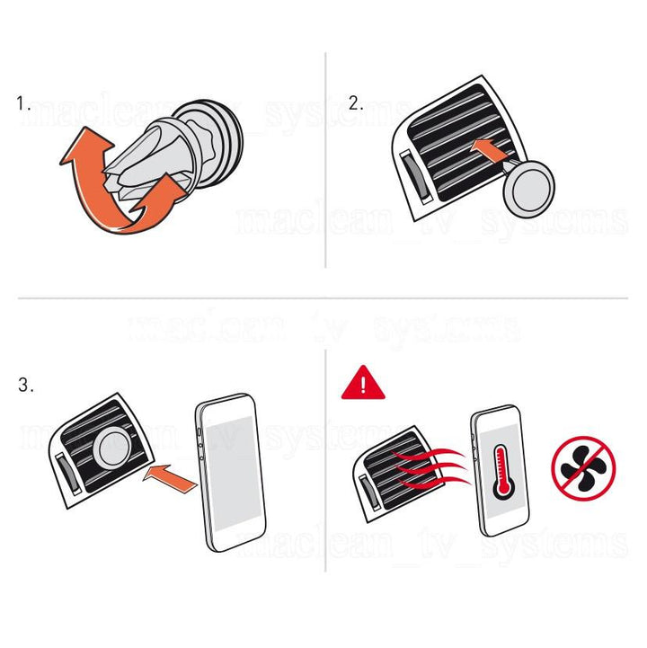 Maclean MC-736 Universal magnetisk holder til telefon