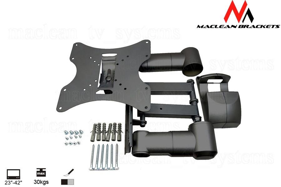 Maclean tv- eller skærmholder, universal, max. VESA 200x200, 13-42", 30 kg, sort, MC-503A B