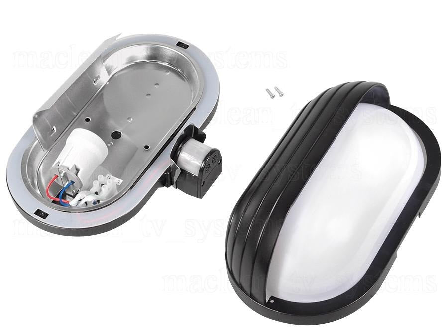 Maclean væglampe, med PIR-sensor, maks. 60 W, 180°, MCE33B