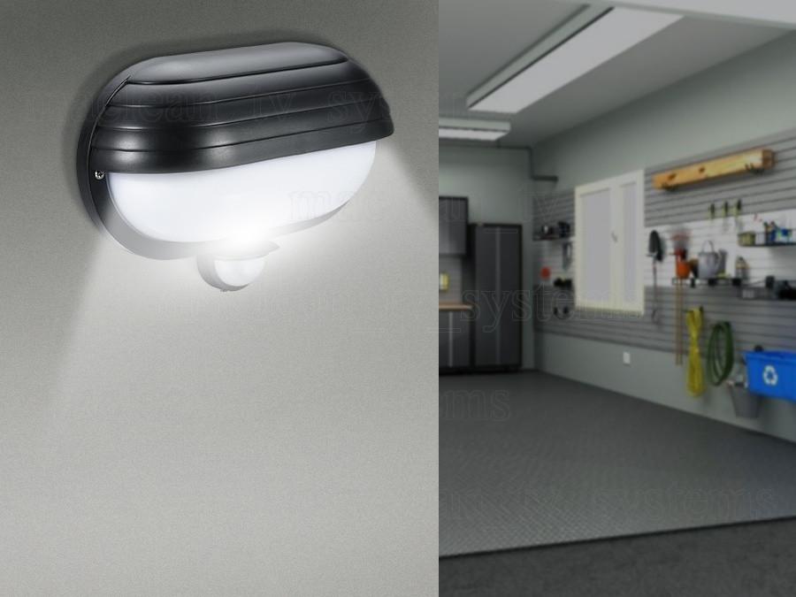 Maclean væglampe, med PIR-sensor, maks. 60 W, 180°, MCE33B
