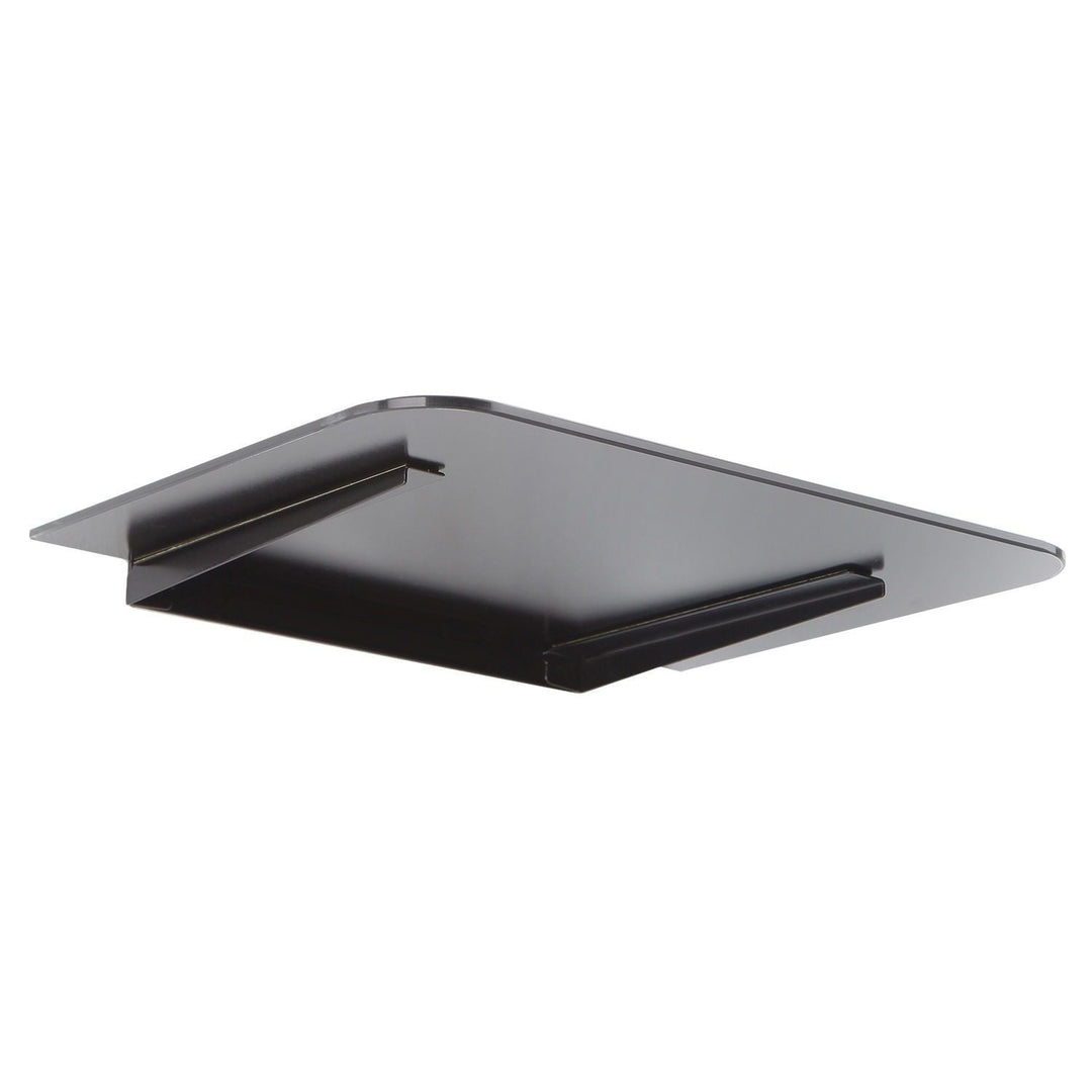 Maclean DVD-hylde, enkelt, maks. 10 kg, glas, MC-738