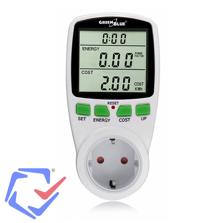 Energiemåler Wattmeter GreenBlue GB202G Tysk stik
