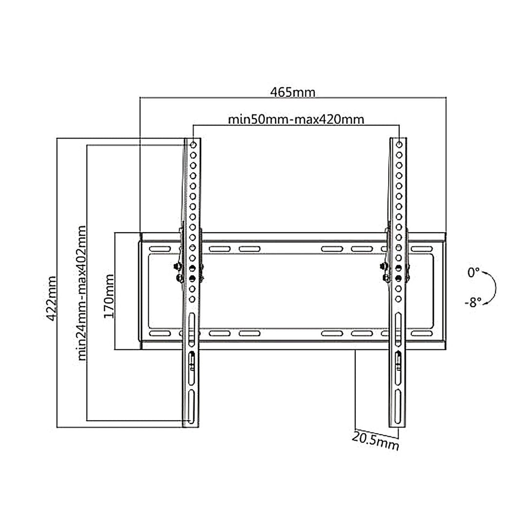 TV-holder til 32-55" max vesa 400x400 35 kg Maclean MC-774