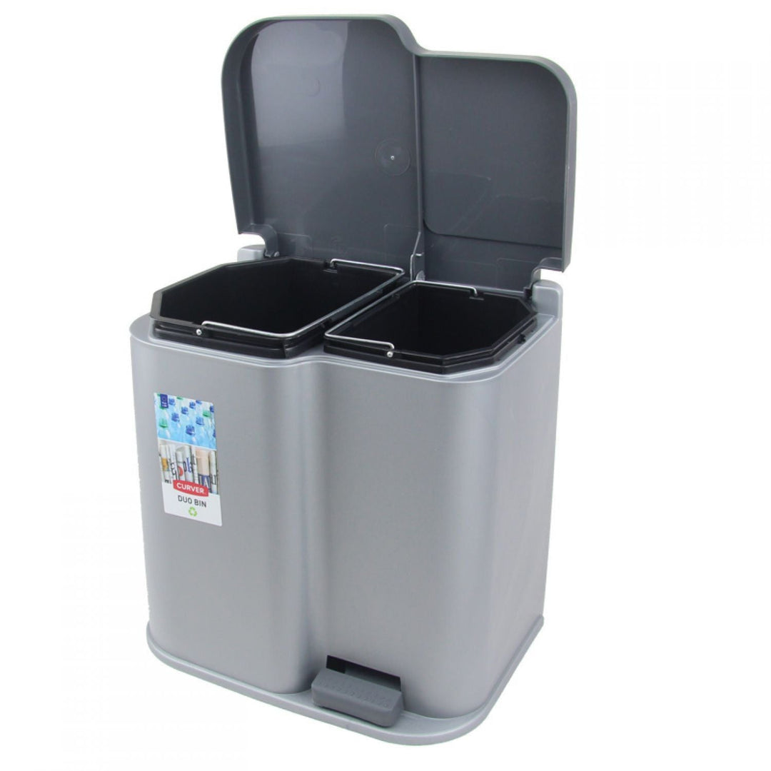 Curver Duo Pedalbin affaldsspand med solid finish