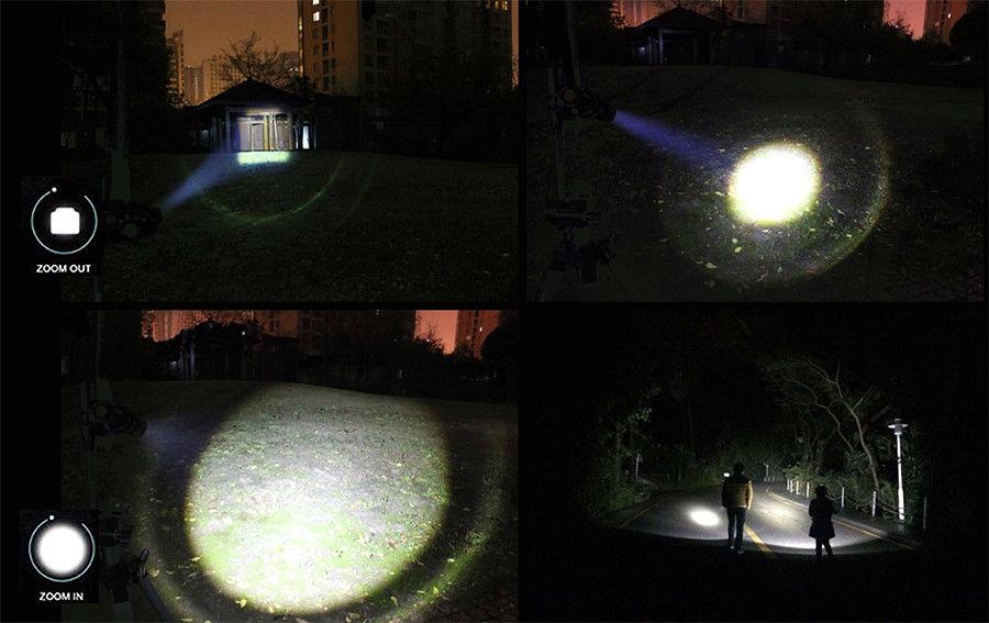 Maclean LED-lommelygte, cykellygte, oplader-sæt, Cree 200 lumen, MCE175