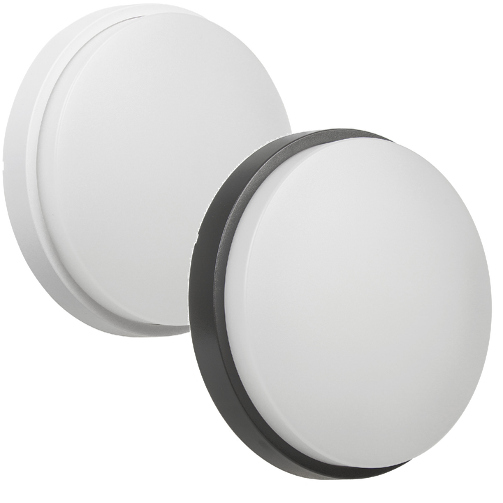 LED-væg- og loftslampe MCE342 GR 1100 lm 15 W IP54 Maclean Energy, farve: grå, farvetemperatur: naturlig hvid (4000 K)