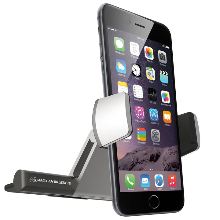 Telefonholder til montering i CD-slot Maclean, Comfort Series, aluminium + ABS, MC-782